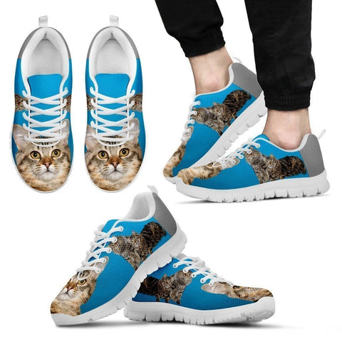 Cute American Bobtail 3D Print Running Shoe For Men- Free Shipping-Paww-Printz-Merchandise