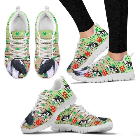 Gypsy horse Print Christmas Running Shoes For Women-Free Shipping-Paww-Printz-Merchandise