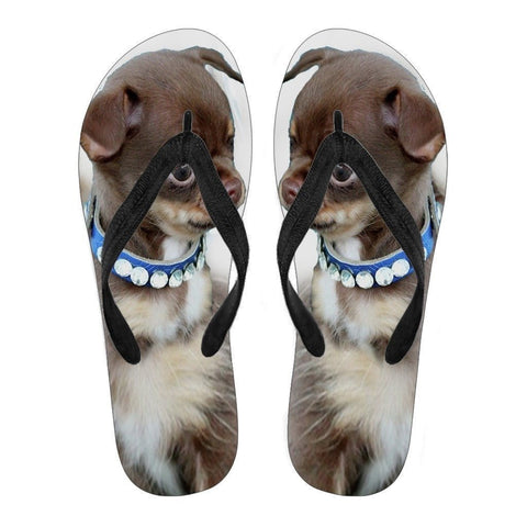 Chihuahua Puppy Flip Flops For Men-Free Shipping Limited Edition-Paww-Printz-Merchandise