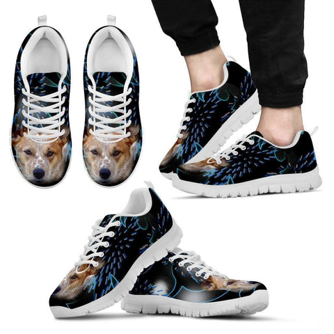 Australian Cattle Dog Print Running Shoe For Men- Free Shipping-Paww-Printz-Merchandise