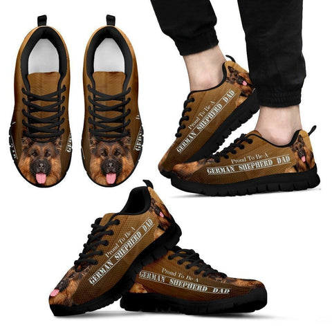 'Proud To Be A German Shepherd Dad' Running Shoes-Father's Day Special-Paww-Printz-Merchandise