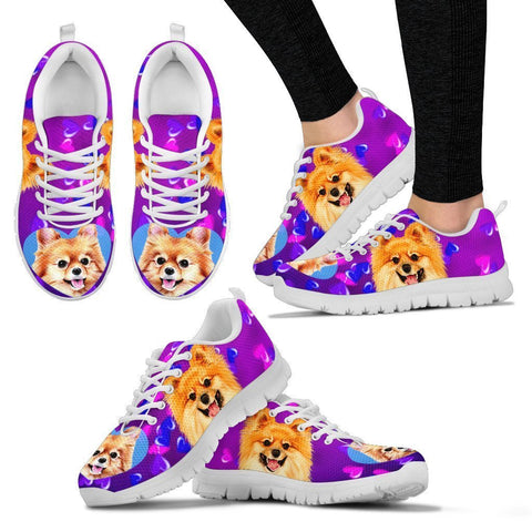 Valentine's Day Special-Cute Pomeranian Dog Print Running Shoes For Women-Free Shipping-Paww-Printz-Merchandise