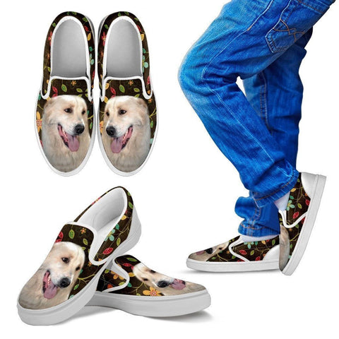 Aidi(Atlas Mountain) Dog Print Slip Ons For Kids-Express Shipping-Paww-Printz-Merchandise