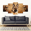 German Shepherd Print- Piece Framed Canvas- Free Shipping-Paww-Printz-Merchandise