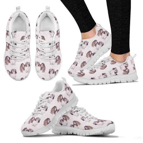 Lhasa Apso Pattern Print Sneakers For Women- Express Shipping-Paww-Printz-Merchandise