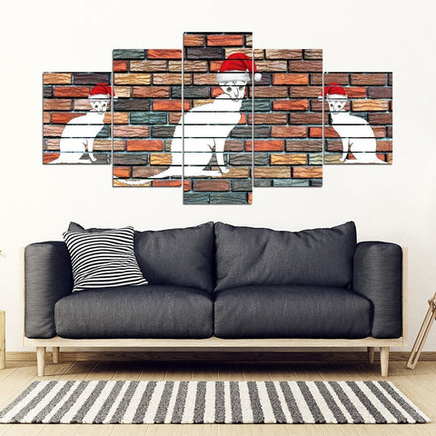 Cornish Rex Cat Print-5 Piece Framed Canvas- Free Shipping-Paww-Printz-Merchandise