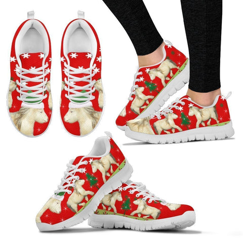 American Miniature Horse Print Christmas Running Shoes For Women-Free Shipping-Paww-Printz-Merchandise