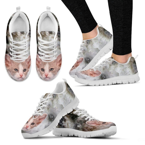 Beautiful LaPerm Cat Print Sneaker For Women- Free Shipping-Paww-Printz-Merchandise