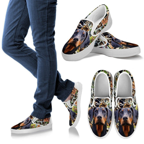 Amazing Doberman Pinscher Dog Print Slip Ons For Women-Express Shipping-Paww-Printz-Merchandise