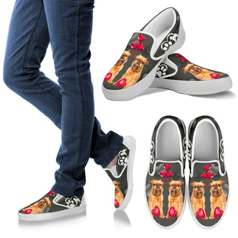 Valentine's Day Special-Brussels Griffon Print Slip Ons For Women-Free Shipping-Paww-Printz-Merchandise