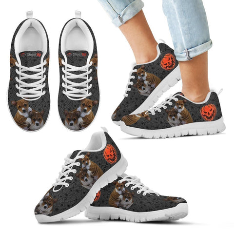 Basenji Halloween Print Running Shoes For Kids/Women- Free Shipping-Paww-Printz-Merchandise