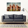Bloodhound Dog Print-5 Piece Framed Canvas- Free Shipping-Paww-Printz-Merchandise