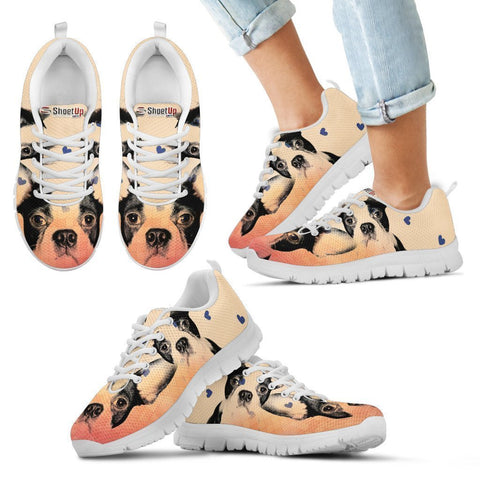 Lovely Boston Terrier Print Running Shoes For Kids- Free Shipping-Paww-Printz-Merchandise