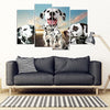 Dalmatian Dog Print- Piece Framed Canvas- Free Shipping-Paww-Printz-Merchandise