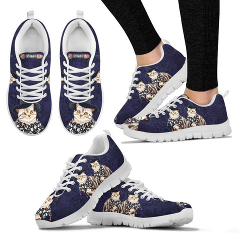 American Shorthair Cat (Halloween) Print-Running Shoes For Women/Kids-Free Shipping-Paww-Printz-Merchandise