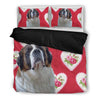 Valentine's Day Special- St. Bernard Dog Print Bedding Set-Free Shipping