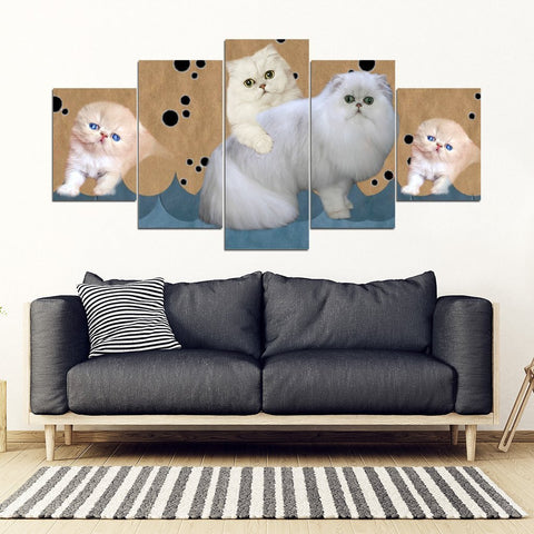 Persian Cat2 Print-5 Piece Framed Canvas- Free Shipping-Paww-Printz-Merchandise