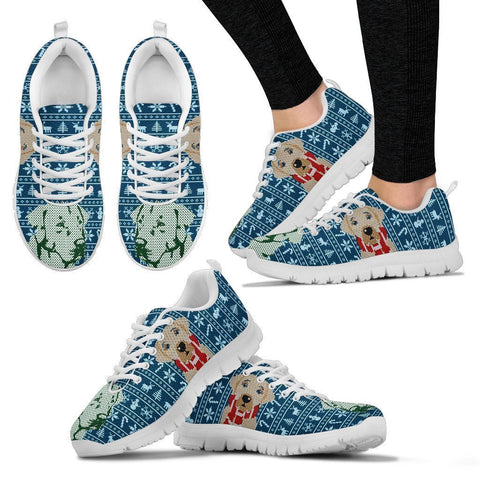 Labrador Retriever Print Christmas Running Shoes For Women-Free Shipping-Paww-Printz-Merchandise