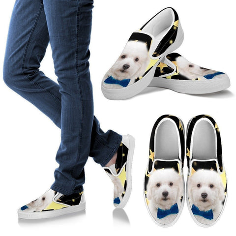 Coton De Tulear Print Running Slip Ons For Women- Express Shipping-Paww-Printz-Merchandise