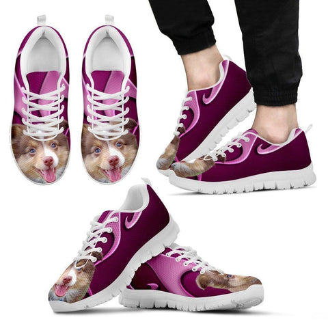 Miniature Australian Shepherd Dog Running Shoes For Men-Free Shipping-Paww-Printz-Merchandise