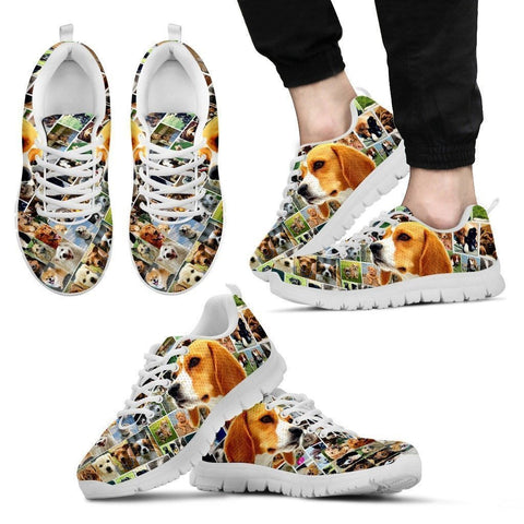 Lovely Beagle Print-Running Shoes For Men-Express Shipping-Paww-Printz-Merchandise