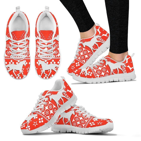 Quarab Horse Christmas Running Shoes For Women- Free Shipping-Paww-Printz-Merchandise
