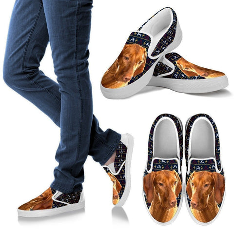 Vizsla Dog Print-Slip Ons For Women-Express Shipping-Paww-Printz-Merchandise
