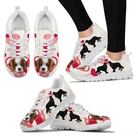 Valentine's Day Special Cavalier King Charles Spaniel Print Running Shoes For Women- Free Shipping-Paww-Printz-Merchandise