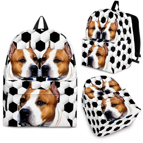 American Staffordshire Terrier Dog Print Backpack-Express Shipping-Paww-Printz-Merchandise