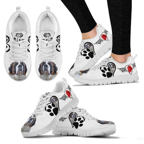Valentine's Day Special-Saint Bernard Print Running Shoes For Women-Free Shipping-Paww-Printz-Merchandise
