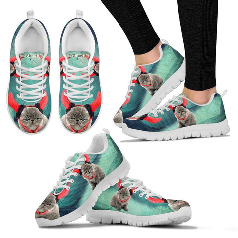 Exotic Shorthaired Cat (Halloween) Print-Running Shoes For Women/Kids-Free Shipping-Paww-Printz-Merchandise
