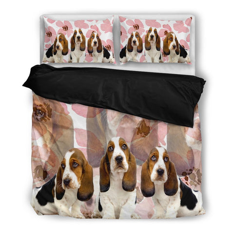 Cute Basset Hound Bedding Set- Free Shipping