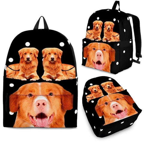 Nova Scotia Duck Tolling Retriever Print Backpack-Express Shipping-Paww-Printz-Merchandise