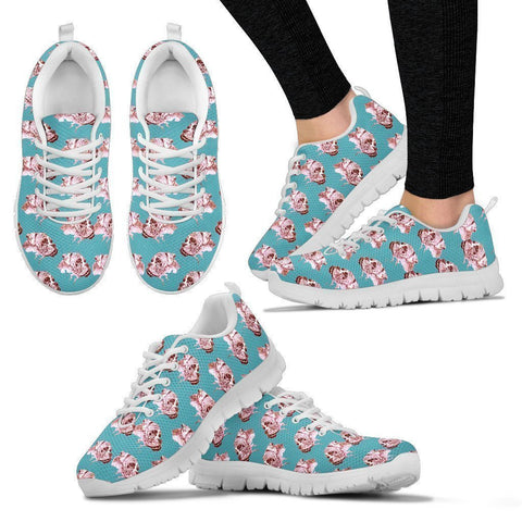 Boxer Dog Pattern Print Sneakers For Women- Express Shipping-Paww-Printz-Merchandise