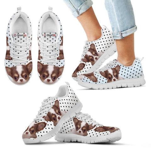 Chihuahua Dog Black Dots Print Running Shoes For Kids-Free Shipping-Paww-Printz-Merchandise