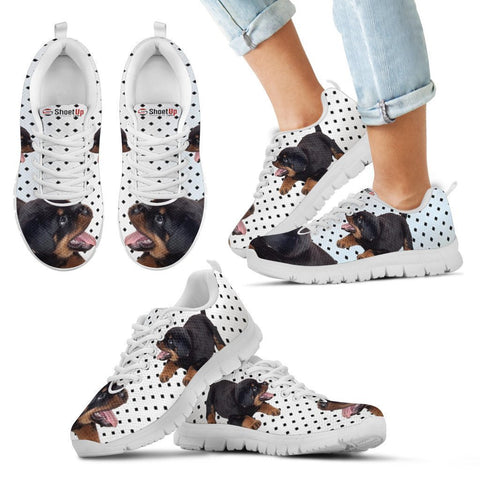 Rottweiler Black Dots Print Running Shoes For Kids-Free Shipping-Paww-Printz-Merchandise