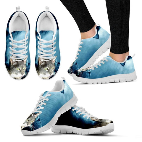 Jen Marie Lewis-Cat Running Shoes For Women-Free Shipping-Paww-Printz-Merchandise