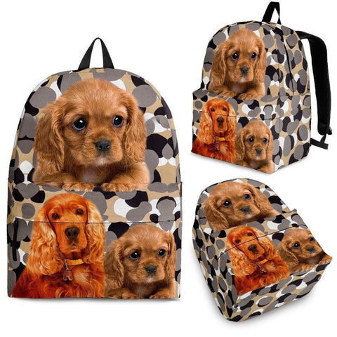 English Cocker Spaniel Dog Print Backpack-Express Shipping-Paww-Printz-Merchandise