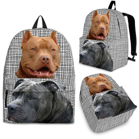 Pitbull Dog Print Backpack-Express Shipping-Paww-Printz-Merchandise