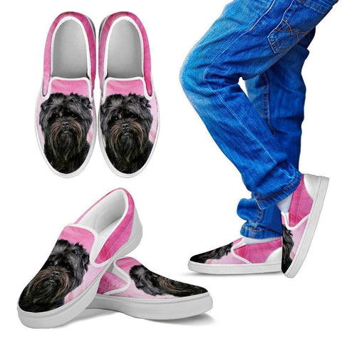 Affenpinscher Print Slip Ons For Kids- Express Shipping-Paww-Printz-Merchandise