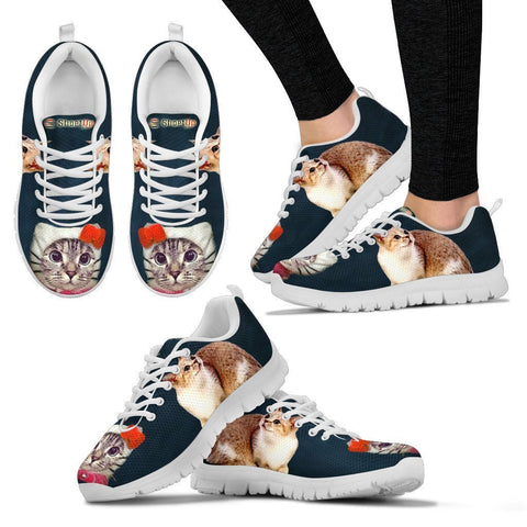Munchkin Cat (Halloween) Print-Running Shoes For Women-Free Shipping-Paww-Printz-Merchandise
