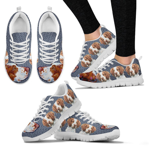 Lovely Brittany Dog-Women's Running Shoes-Free Shipping-Paww-Printz-Merchandise