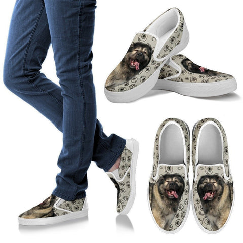 Caucasian Shepherd Dog Print Slip Ons For Women-Express Shipping-Paww-Printz-Merchandise