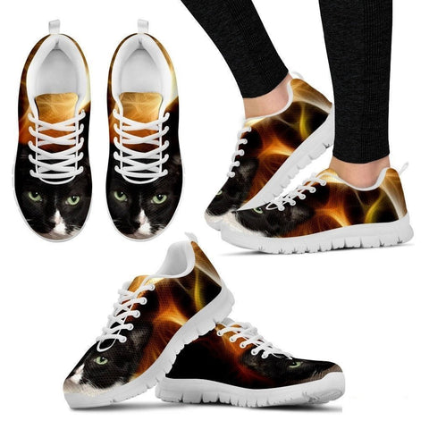 Sean Benedict/Cat-Running Shoes For Women-3D Print-Free Shipping-Paww-Printz-Merchandise