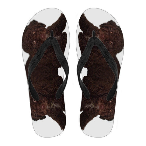 Spanish Water Dog Print Flip Flops For Women-Free Shipping-Paww-Printz-Merchandise