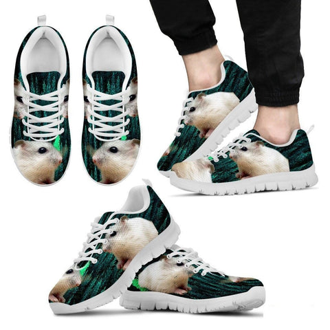 Dwarf Hamster Printed (White) Running Shoes For Men-Free Shipping Limited Edition-Paww-Printz-Merchandise