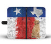 Amazing Golden Retriever Print Wallet Case- Free Shipping-TX State