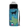 Golden Retriever Pattern Print Wallet Case-Free Shipping-TX State