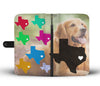 Golden Retriever Dog Painting Print Wallet Case-Free Shipping-TX State