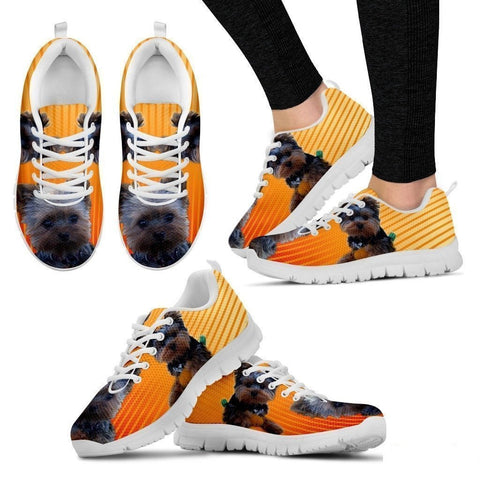 Blue Eyes Yorkshire Dog Running Shoes For Women-Free Shipping-Paww-Printz-Merchandise
